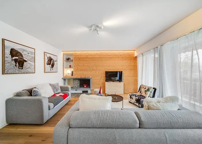 In The Heart Of Crans, Fireplace And Parking